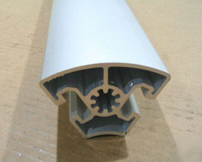 8020 aluminum custom semi-round extrusion 45 mm bosch