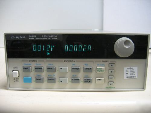 Agilent 66311B mobile comm dc source, 15 v, 3 a