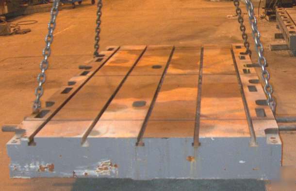 5 floor plate, giddings &lewis cast iron, t-