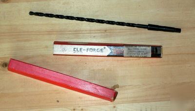 Cleveland 19/64 inch twist drill long drilling #1 taper