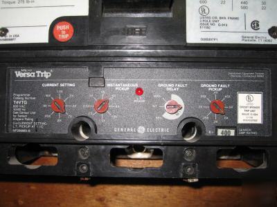 Ge industrial TJ4V2604 400 amp 400A a versa trip T4VTG
