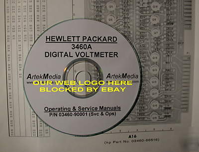 Hp 3460A operating & service manual