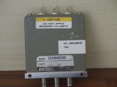 Hp/agilent 8762B coaxial switch 3PORT (sma)dc to 18GHZ