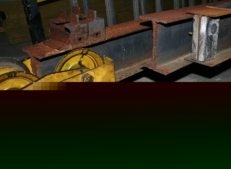 I-beam & roller assembly - engine conveyer 4000 lb max