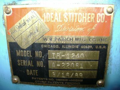 Ideal wire stitcher machine excellent shape 
