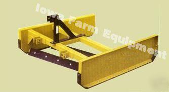 Ife 10' industrial 3-point rear blade, dual edge grader