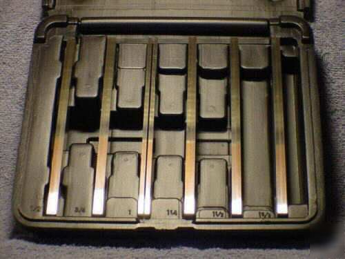 New 1 ea 6 pr 1/8 x 6 parallels set & 8PC. angle blocks