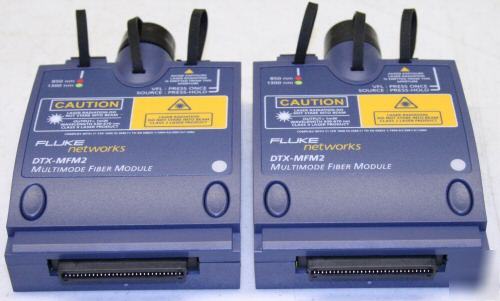 New fluke dtx-mfm 2 fiber modules 4 dtx-1200 dtx-1800
