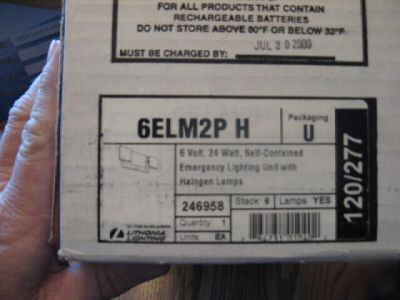 New lithonia emergency lighting unit, halogen lamps