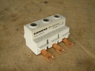 Siemens starter bus terminal block 3RV1925-5AB