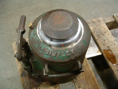 Simplex hydraulic self contained bottle jack 80-100 ton