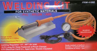 Synthetic plastic welding kit pvc - nylon - abs