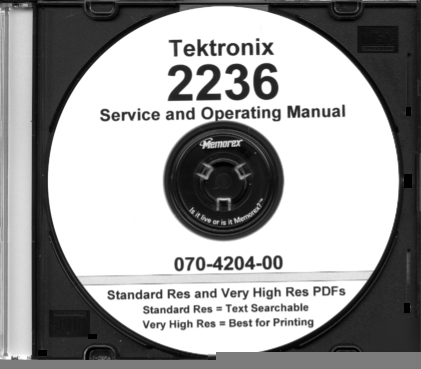 Tek 2236 service and operating manual + extras no locks