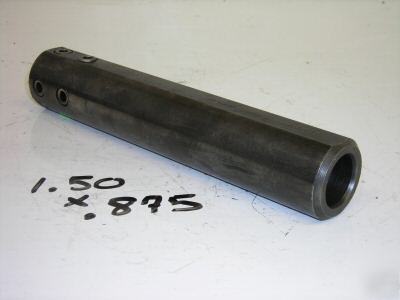 Used cnc boring bar sleeve o.d. 1.50 '' i.d. .875'' 
