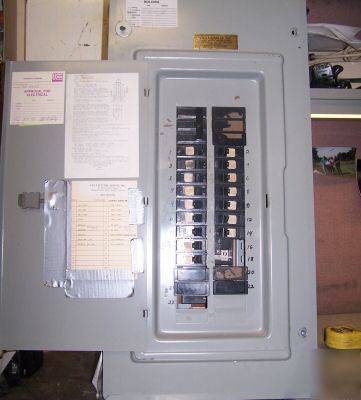 Crouse-hinds 200 amp main lug distribution panel type 1