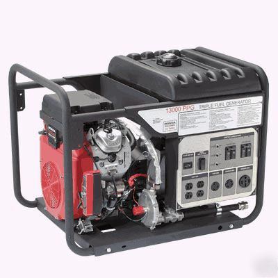 Generator tri fuel 13,000 watt - 20 hp honda - e-start