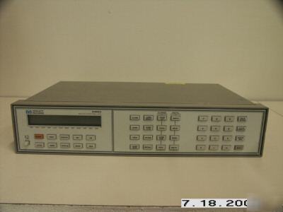 Hp 3488A switch/control unit: dc-26.5 ghz. 50 channels