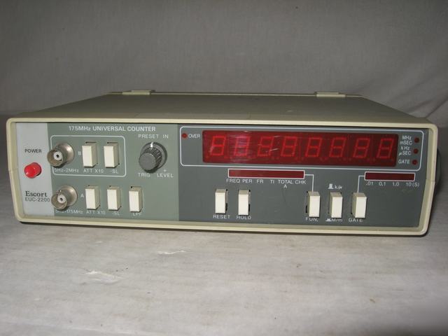 175 mhz universal counter escort euc-2200 used works 