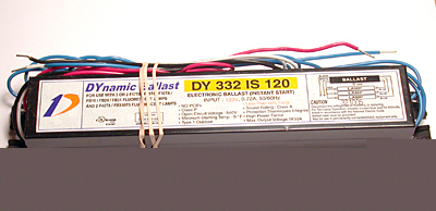 (3) dynamic ballast dy 332 is 120 fluorescent dy-T8