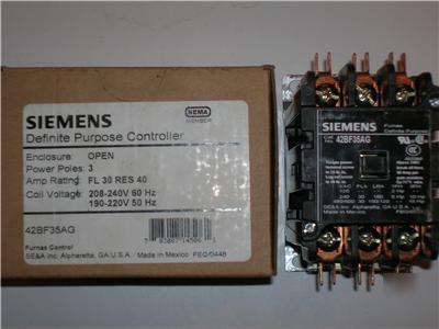30 amp 3 pole 208/240 volt coil standard duty contactor