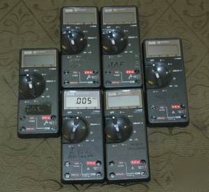 (6) fluke 75 / 77 multimeter