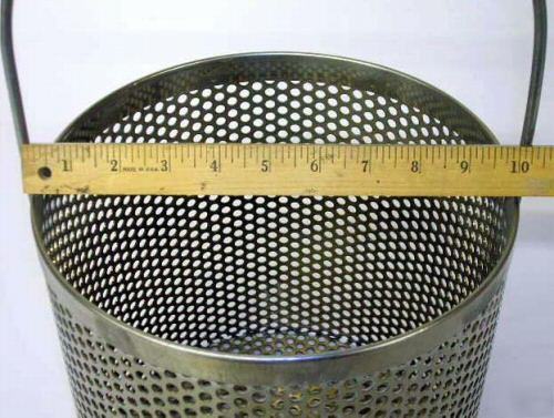 7 piece lot - stainless steel parts baskets