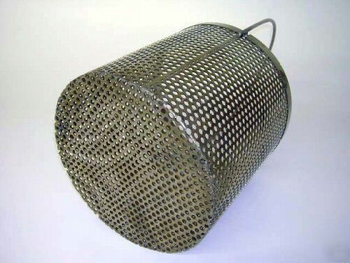 7 piece lot - stainless steel parts baskets