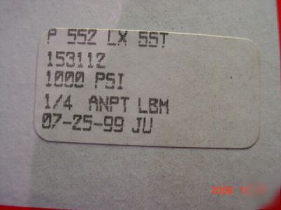 Ametek u.s. gauge P552 lx 55T 1000PSI 1/4 anpt lbm 