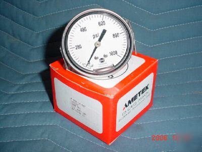 Ametek u.s. gauge P552 lx 55T 1000PSI 1/4 anpt lbm 