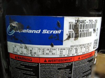 Copeland a/c compressor ZR94KC-tfd 3PH r-22 