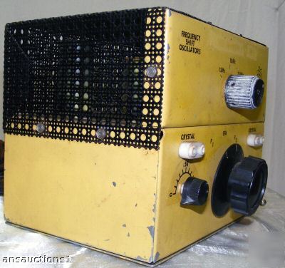 Frequency shift oscillators test meter