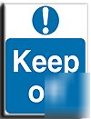 Keep off sign-adh.vinyl-200X250MM(ma-012-ae)