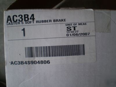 New 5 inch casters with brake qty 4 amco wheels