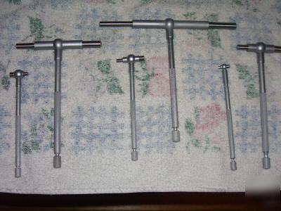 New 6 pc. (brown & sharpe) telescoping gages no. 591-20