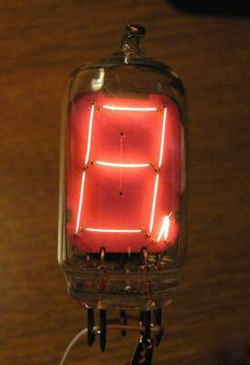 New iv-13 numitron tube. 6 tubes nixie reflektor sovtek