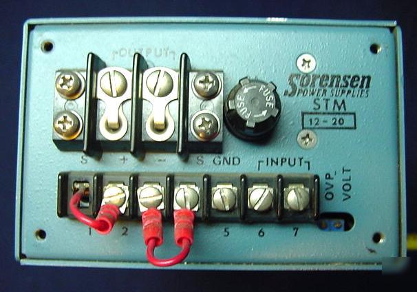 Sorensen 12 volt 20 amp output dc power supply