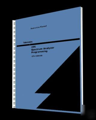Tektronix tek 496P programming manual reprint + cd