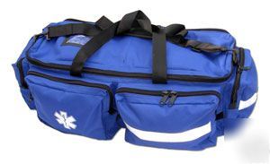 New emt-ems-first responder-rescue: blue duffle bag - 