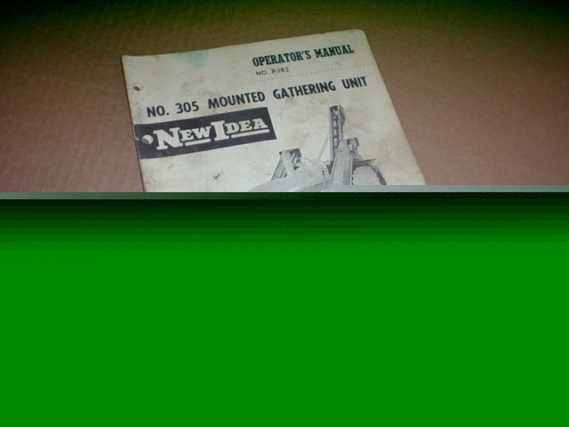 New idea 305 2 row corn picker operator manual