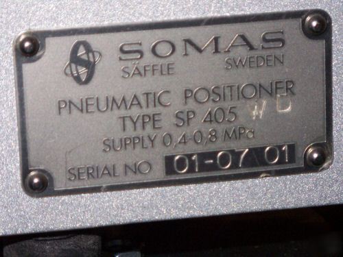 New somas pneumatic actuator/positioner A21-da in crate