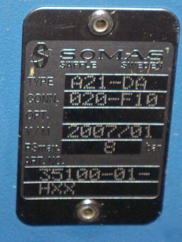 New somas pneumatic actuator/positioner A21-da in crate