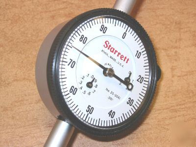 New starrett 25-3041J dial indicator jeweled 3