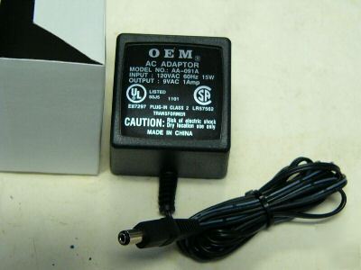 100 each 9 vac 1 amp power supplies wholesale lot