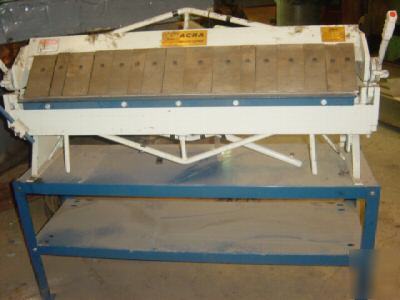 Like new acra sheetmetal leaf break 4 ft x 16 gauge 