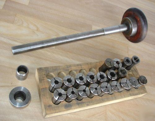 Logan lathe collet set- closer bar-southbend atlas tool