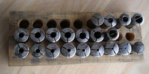 Logan lathe collet set- closer bar-southbend atlas tool