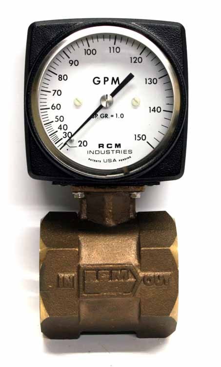 New rcm flo-gage flow meter 1/2-71-r-150-F2.25