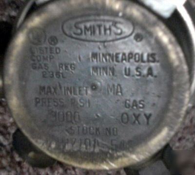 Regulator dual O2 smith #H170A-540 3000 max psi mig
