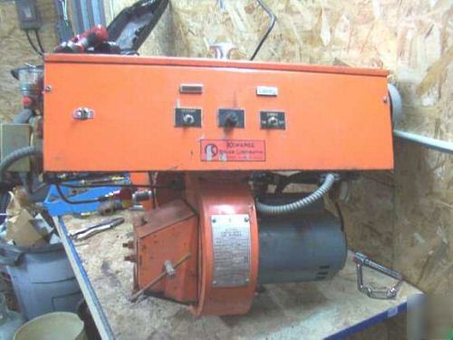 Waste oil or gas burner kewanee forced draft .5- 1.4MBH