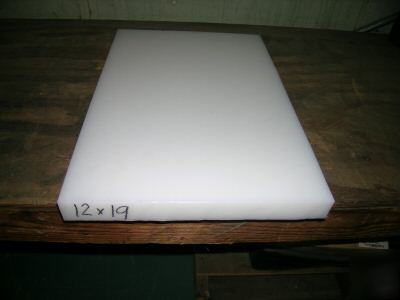 Uhmw tivar 12 x 19 x 1.5 in plastic white uhmwpe